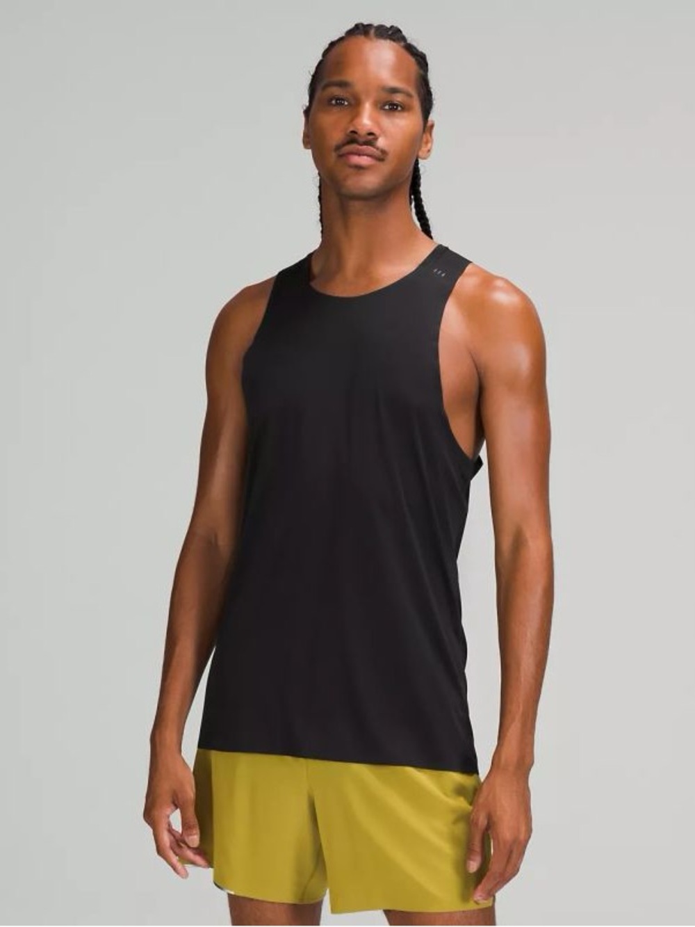 Men's Lululemon Fast and Free Singlet Breathe Performance Tank Top - Black